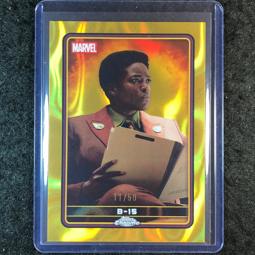 2025 Topps Chrome Deadpool B-15 Characters Gold Lava 11/50 #35