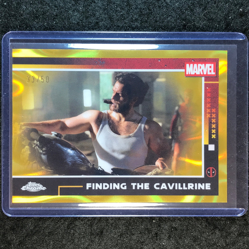 2025 Topps Chrome Deadpool FINDING THE CAVILLRINE Gold Lava 33/50 #61