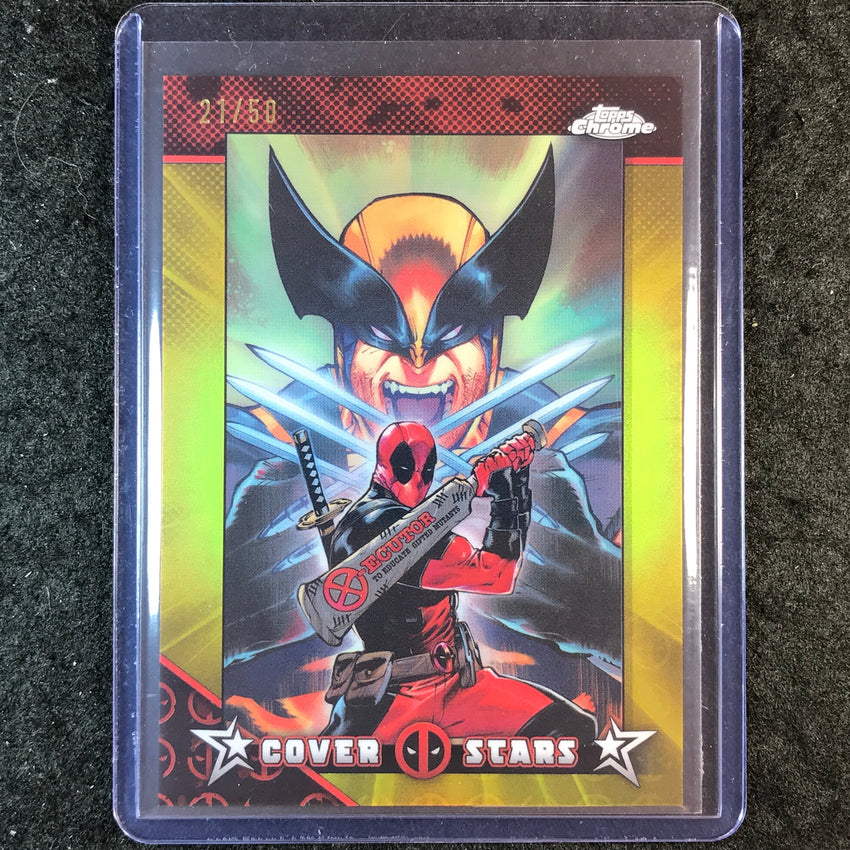 2025 Topps Chrome Deadpool WOLVERINE: DEEP CUT #1 Cover Stars Gold 21/50 #7
