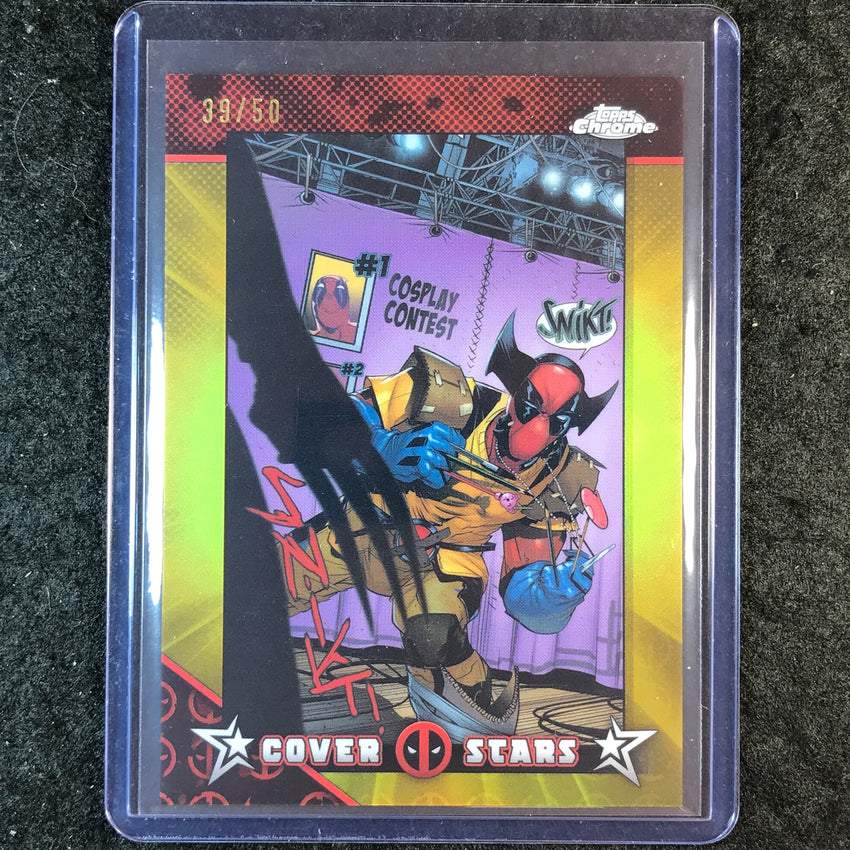 2025 Topps Chrome Deadpool X-MEN: BLOOD HUNT #1 Cover Stars Gold 39/50 #10