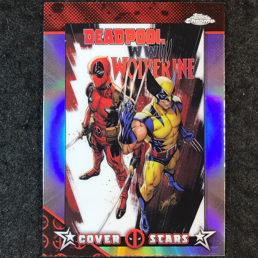 2025 Topps Chrome Deadpool DEADPOOL & WOLVERINE: WWIII #1 Cover Stars #CS-4