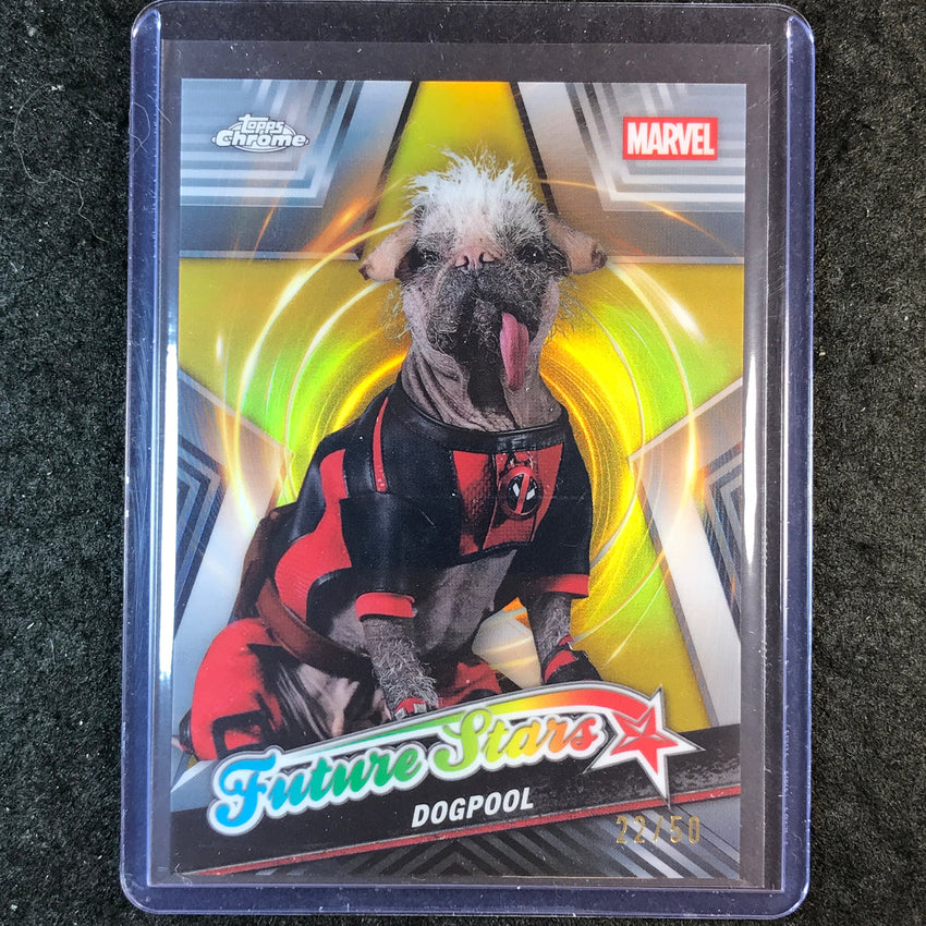 2025 Topps Chrome Deadpool DOGPOOL Future Stars Gold 22/50 #8