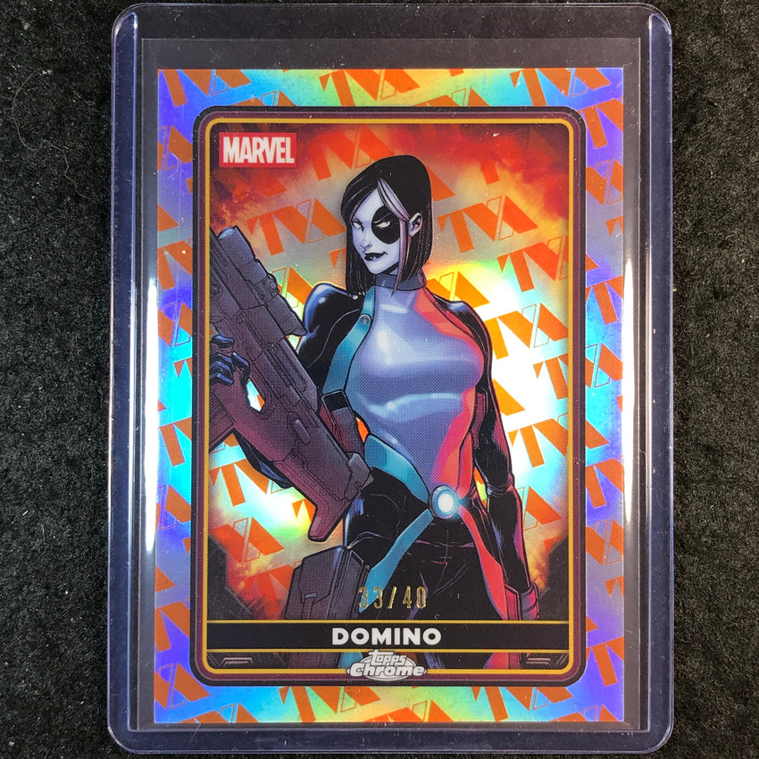 2025 Topps Chrome Deadpool DOMINO Comic Accurate TVA Takeover 33/40 #4