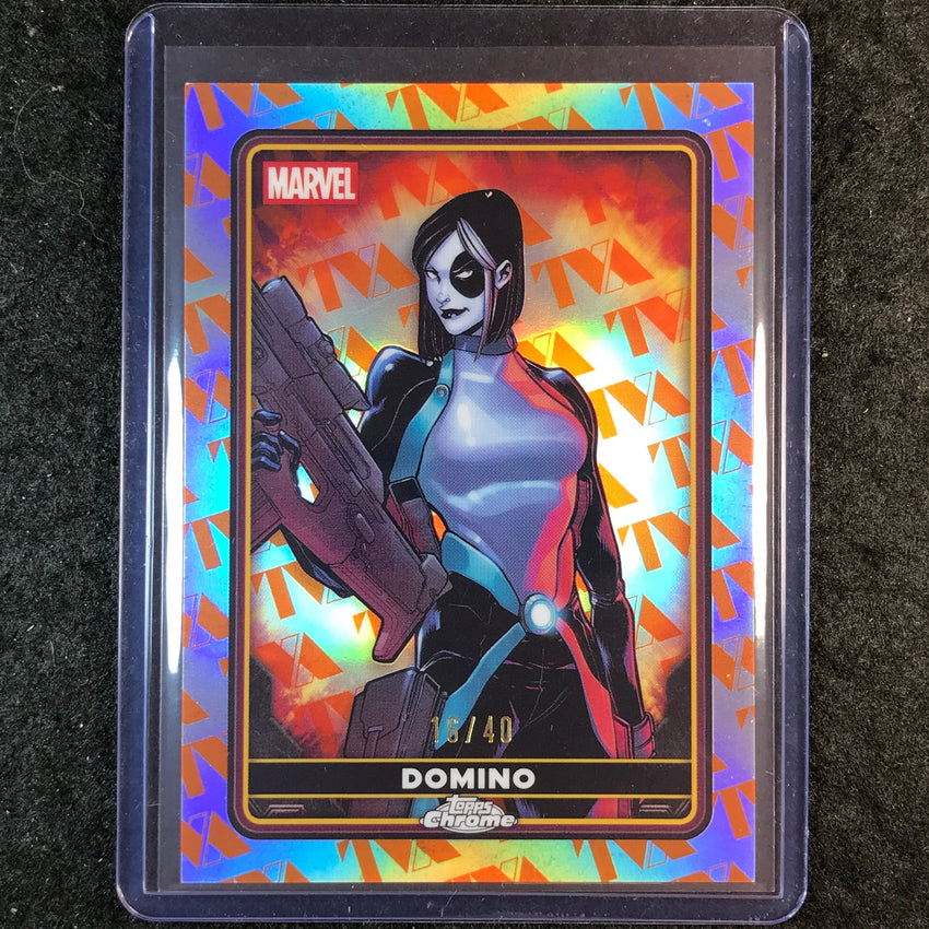 2025 Topps Chrome Deadpool DOMINO Comic Accurate TVA Takeover 16/40 #4