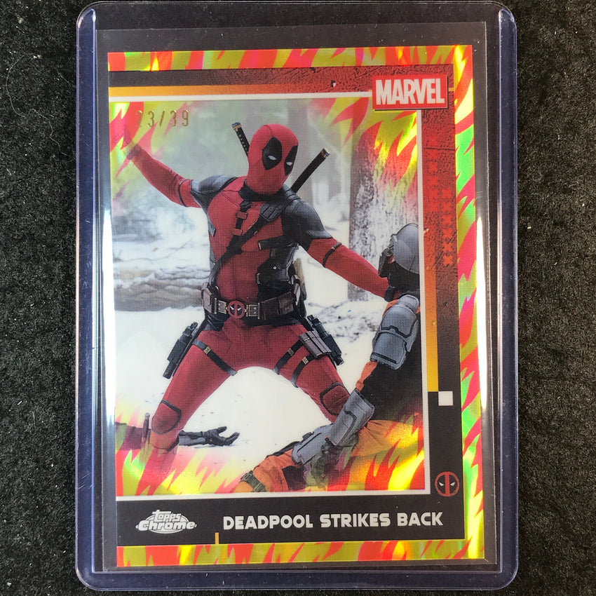 2025 Topps Chrome Deadpool DEADPOOL STRIKES BACK Human Torch Lava 23/39 #51
