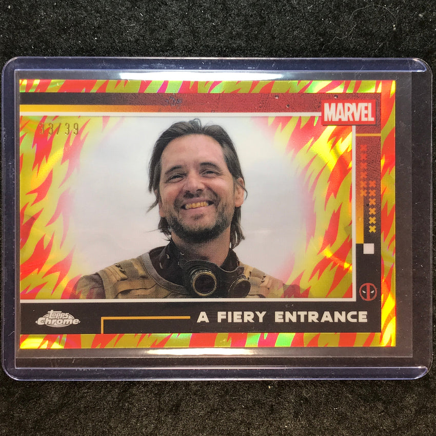 2025 Topps Chrome Deadpool A FIERY ENTRANCE Human Torch Lava 33/39 #67