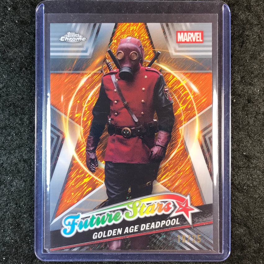 2025 Topps Chrome Deadpool GOLDEN AGE DEADPOOL Future Stars Orange 18/25 #4