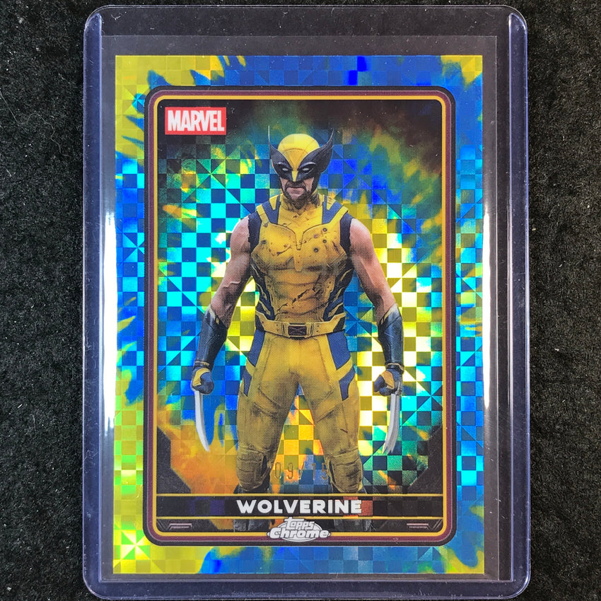 2025 Topps Chrome Deadpool WOLVERINE Characters Yellow Blue X-Fractor 9/15 #30
