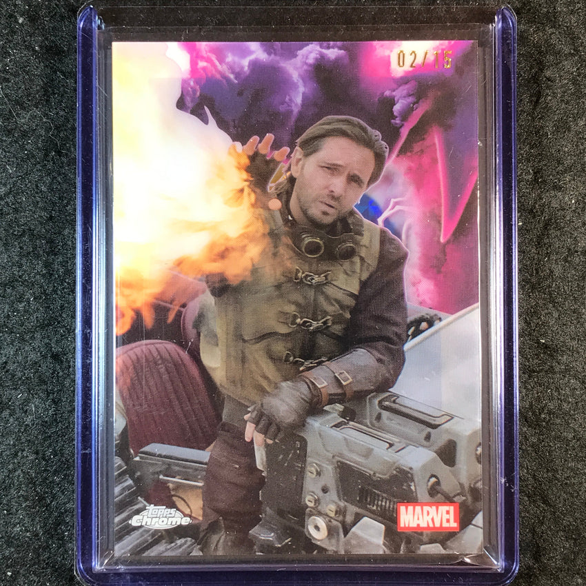 2025 Topps Chrome Deadpool PYRO The Void SSP Yellow Blue X-Fractor 2/15 #4