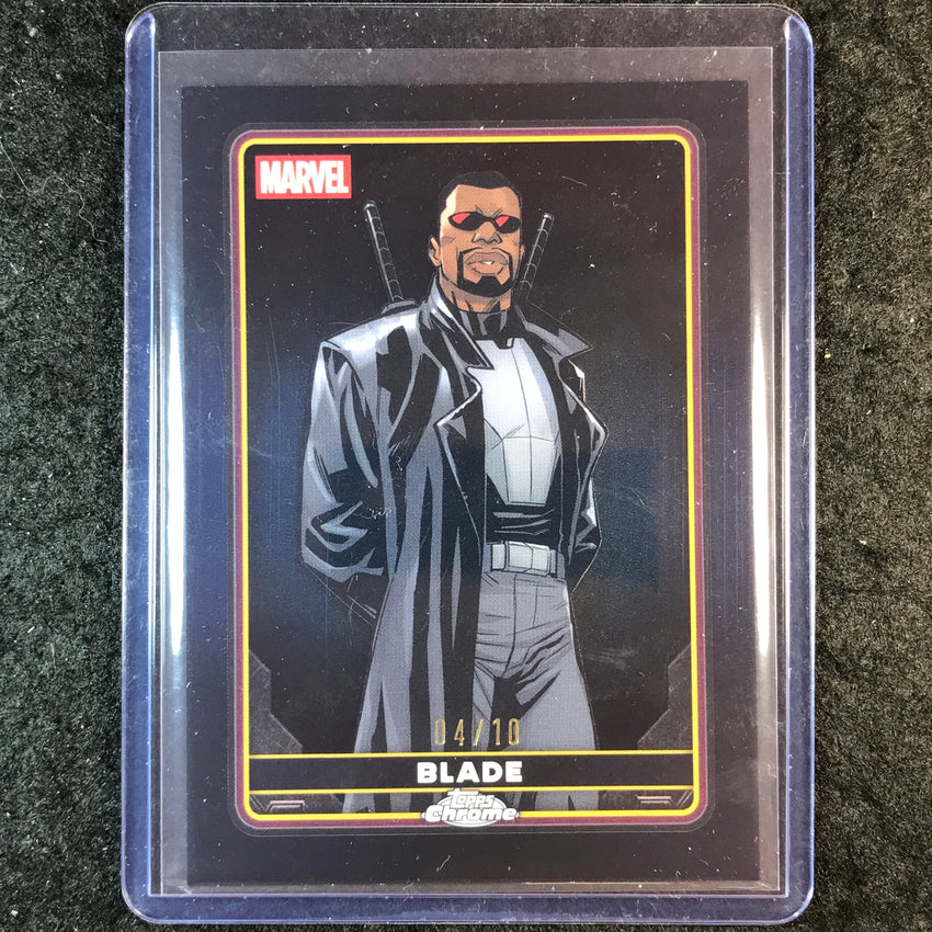 2025 Topps Chrome Deadpool BLADE Comic Accurate Black 4/10 #18