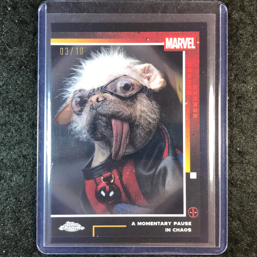 2025 Topps Chrome Deadpool A MOMENTARY PAUSE IN CHAOS Black 3/10 #96