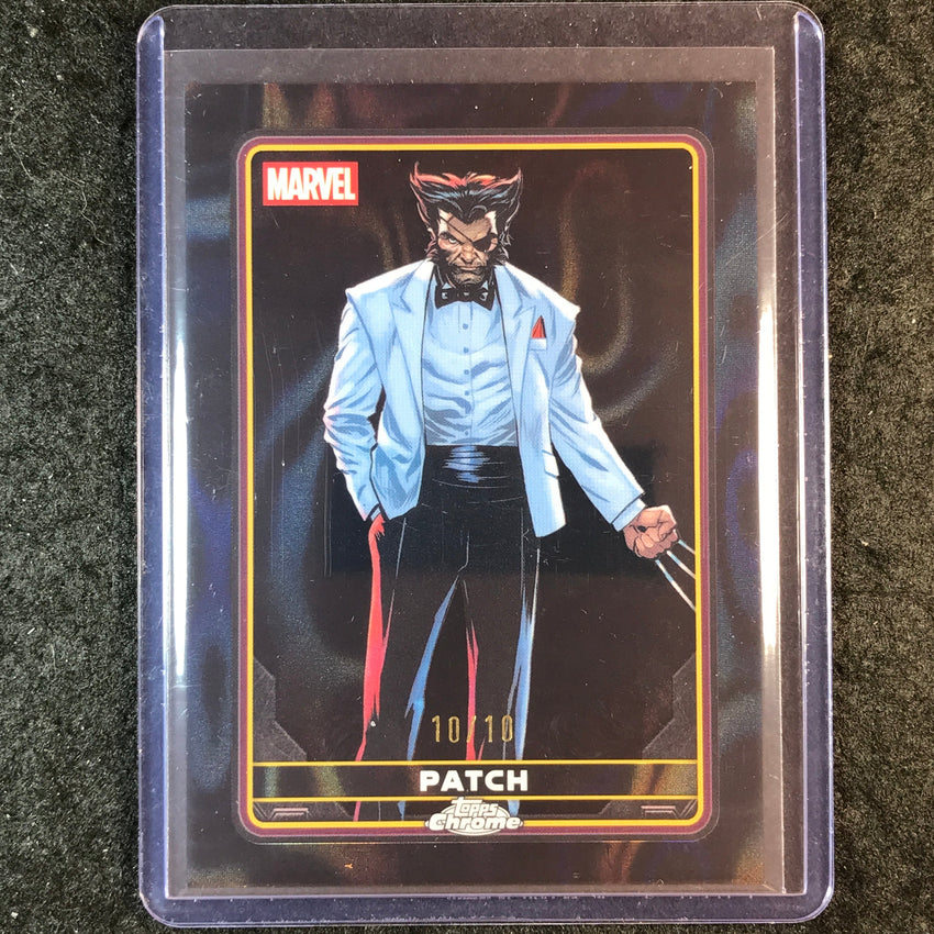 2025 Topps Chrome Deadpool PATCH Comic Accurate Black Lava 10/10 #20