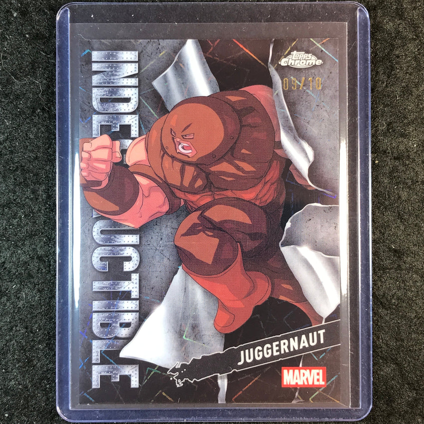2025 Topps Chrome Deadpool JUGGERNAUT Indestructable SSP 9/10 #4