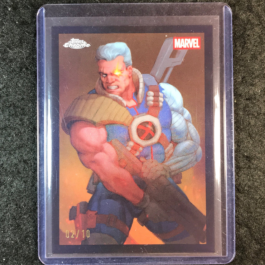 2025 Topps Chrome Deadpool CABLE Topps Originals SSP Black 2/10 #6