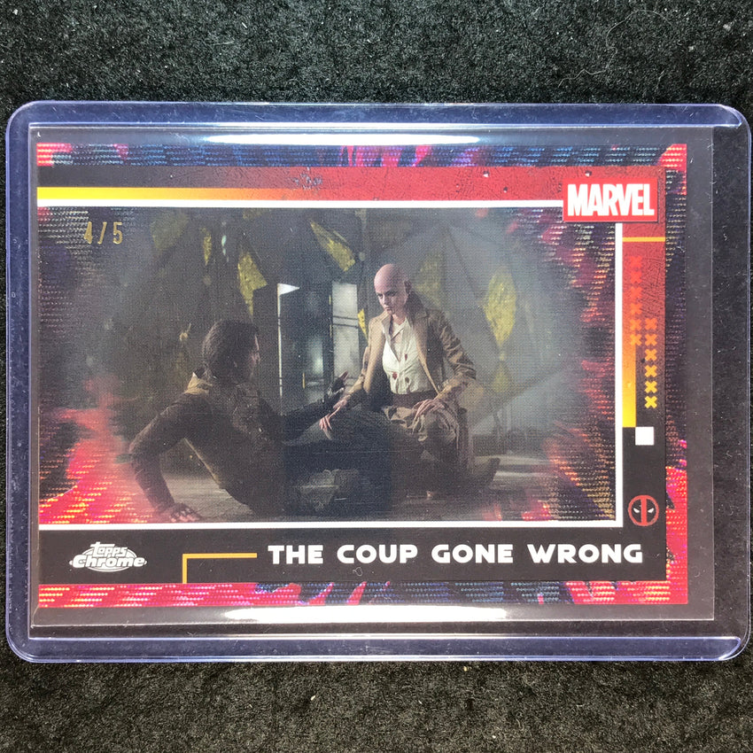 2025 Topps Chrome Deadpool COUP GONE WRONG Deadpool Red and Black Wave 4/5 #86