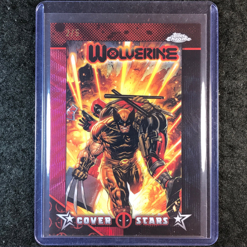 2025 Topps Chrome Deadpool WOLVERINE #20 Cover Stars Red and Black Wave 2/5 #12