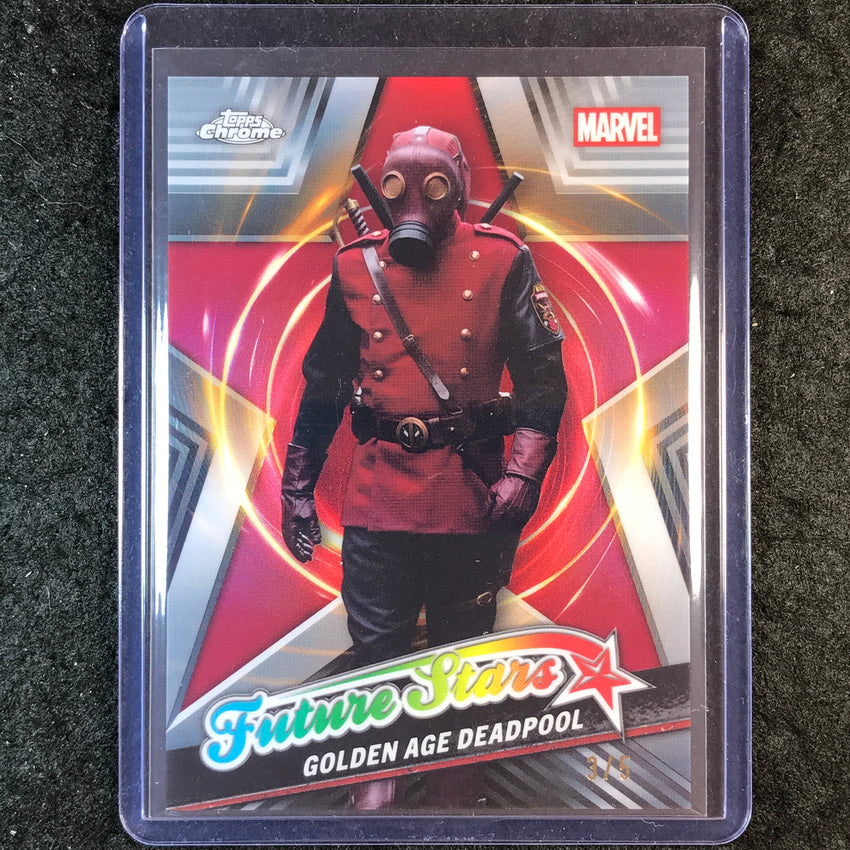 2025 Topps Chrome Deadpool GOLDEN AGE DEADPOOL Future Stars Red 3/5 #4