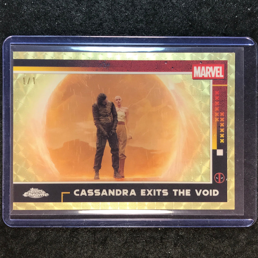2025 Topps Chrome Deadpool CASSANDRA EXITS THE VOID Superfractor 1/1 #91