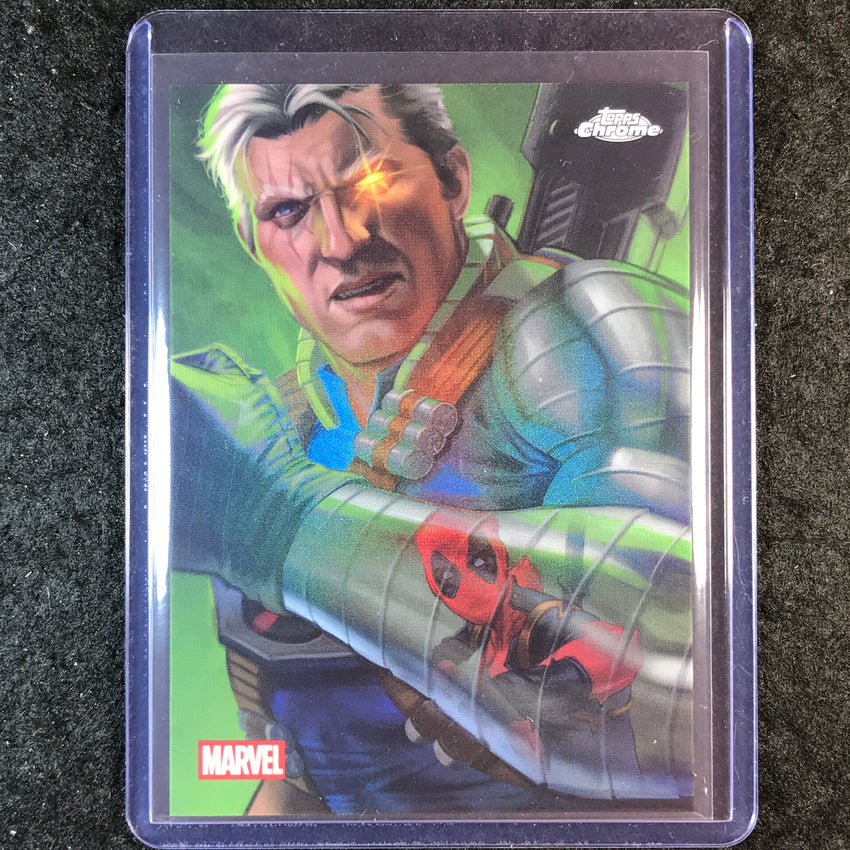 2025 Topps Chrome Deadpool CABLE & DEADPOOL Reflections SSP #DE-3