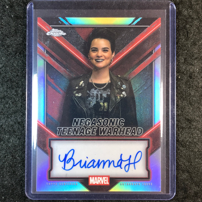 2025 Topps Chrome Deadpool BRIANNA HILDEBRAND NEGASONIC WARHEAD Auto #TC-BH