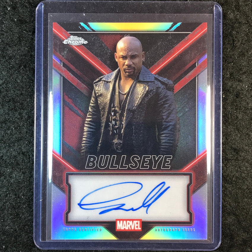 2025 Topps Chrome Deadpool CURTIS SMALL AS BULLSEYE Chrome Auto Refractor #TC-CS