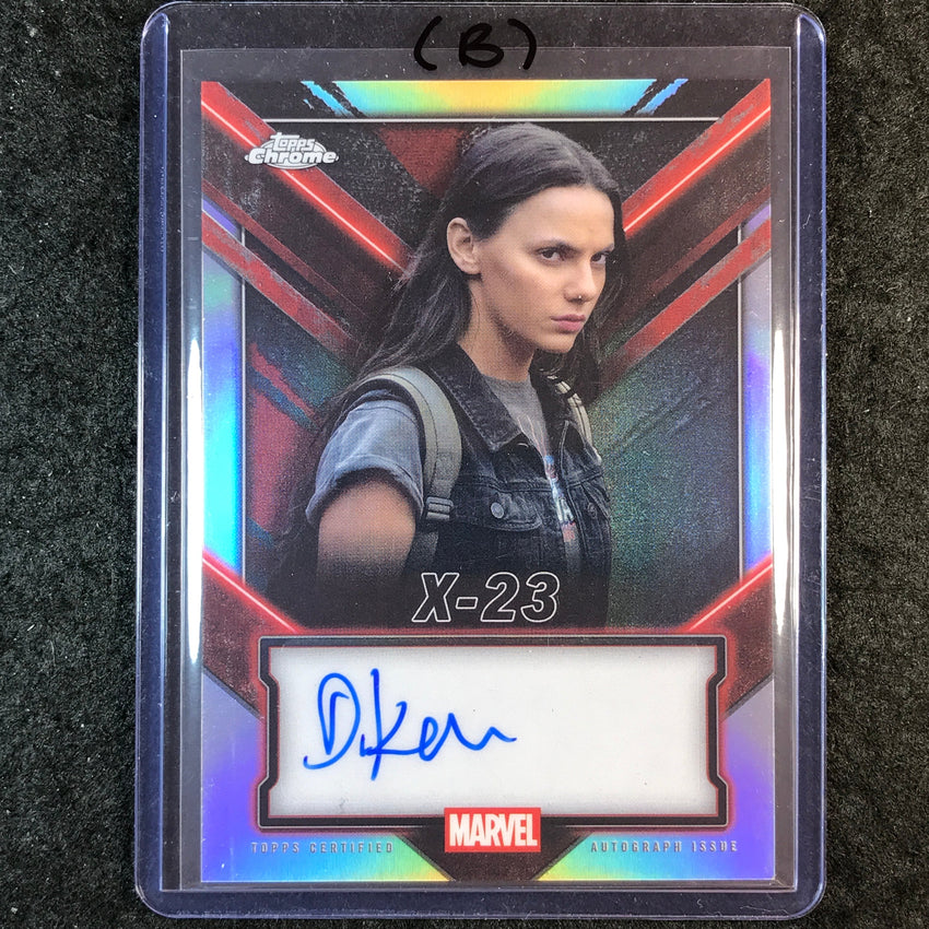 2025 Topps Chrome Deadpool DAFNE KEEN AS X-23 Chrome Auto Refractor #TC-DK (B)