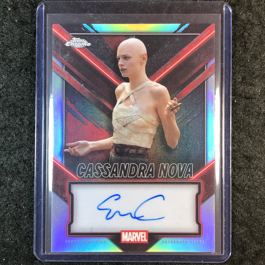 2025 Topps Chrome Deadpool EMMA CORRIN CASSANDRA NOVA Chrome Auto Refractor #EC