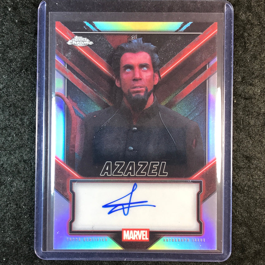 2025 Topps Chrome Deadpool EDUARDO GAGO MUNOZ AZAZEL Chrome Auto Refractor #EM