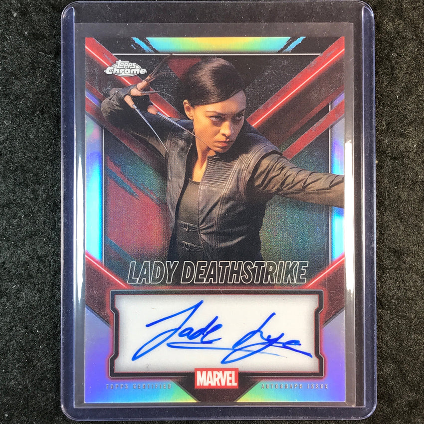 2025 Topps Chrome Deadpool JADE LYE LADY DEATHSTRIKE Chrome Auto Refractor #JL
