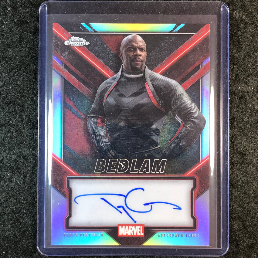 2025 Topps Chrome Deadpool TERRY CREWS AS BEDLAM Chrome Auto Refractor #TC-TC