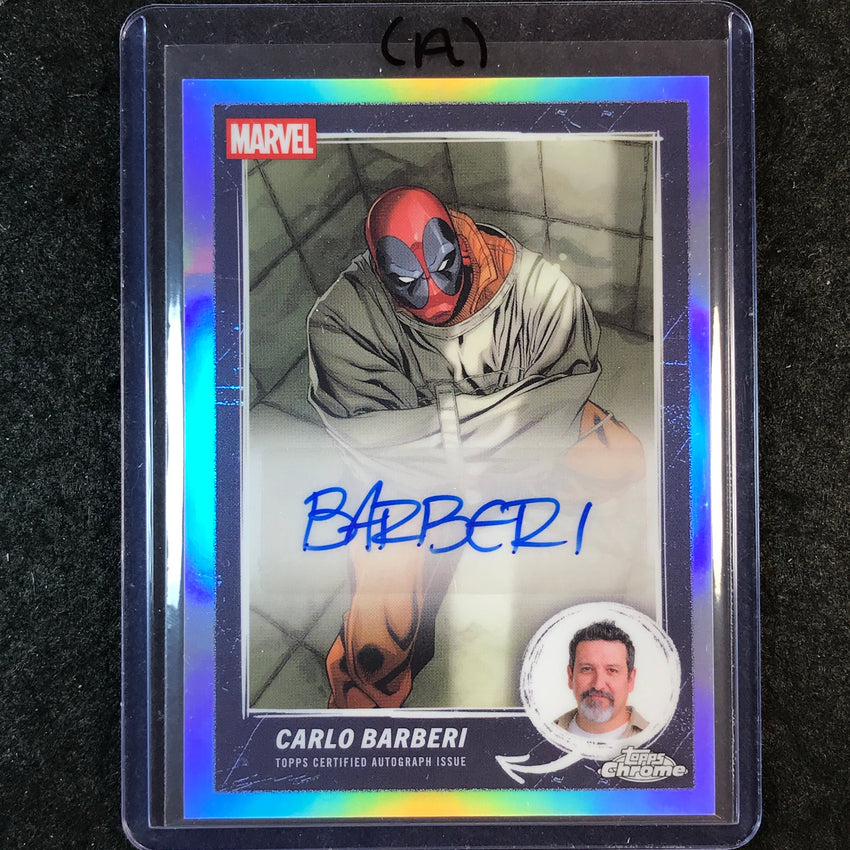 2025 Topps Chrome Deadpool CARLO BARBERI Comic Book Artist Auto #MCBA-CB (A)
