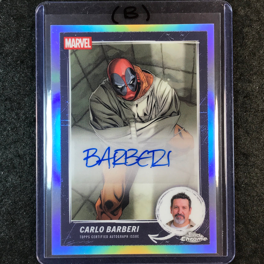 2025 Topps Chrome Deadpool CARLO BARBERI Comic Book Artist Auto #MCBA-CB (B)