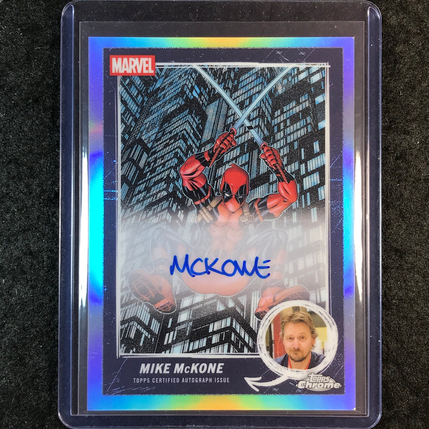 2025 Topps Chrome Deadpool MIKE MCKONE Comic Book Artist Auto Refractor #MCBA-MM