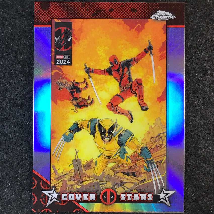 2025 Topps Chrome Deadpool THE SPECTACULAR SPIDER-MEN #6 Cover Stars #CS-17