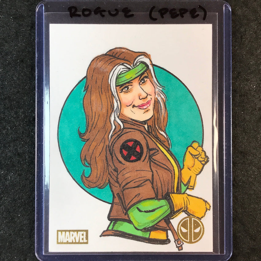 2025 Topps Chrome Deadpool ROGUE Artist Sketch 1/1 DARRIN PEPE