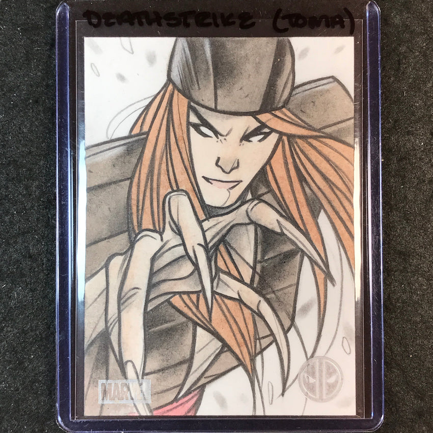 2025 Topps Chrome Deadpool LADY DEATHSTRIKE Artist Sketch 1/1 TOMA