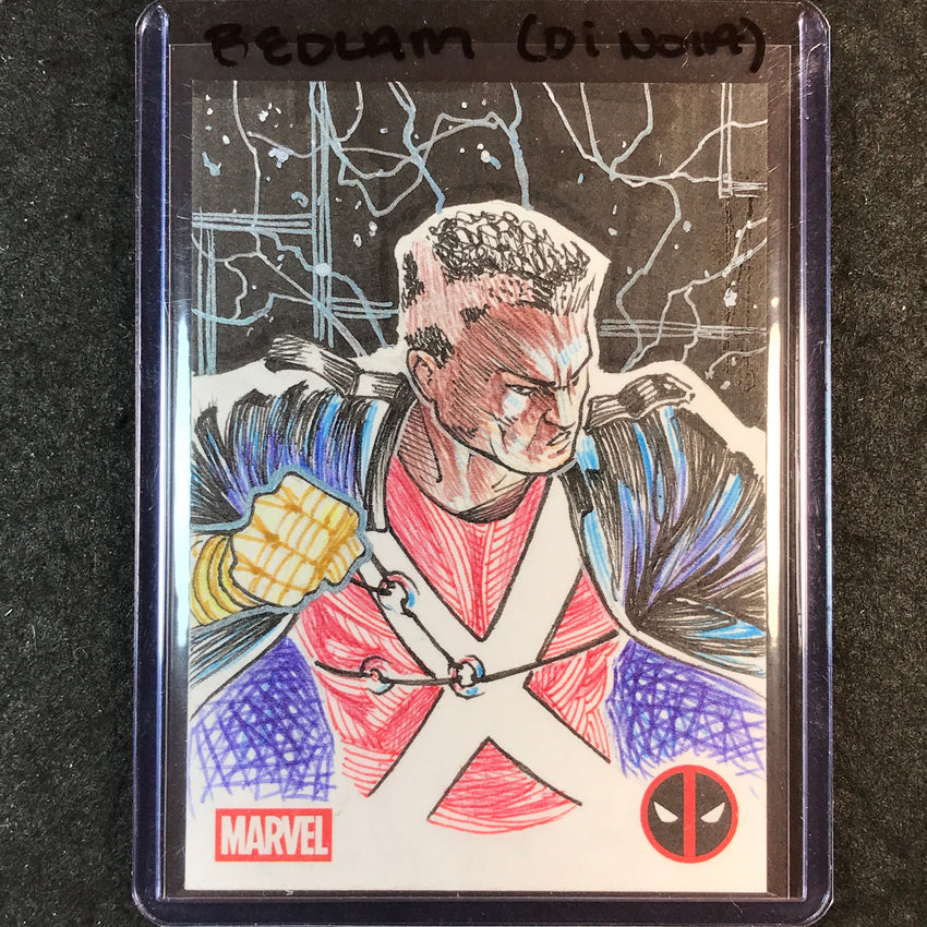 2025 Topps Chrome Deadpool BEDLAM Artist Sketch 1/1 MIRKO DI NOIA