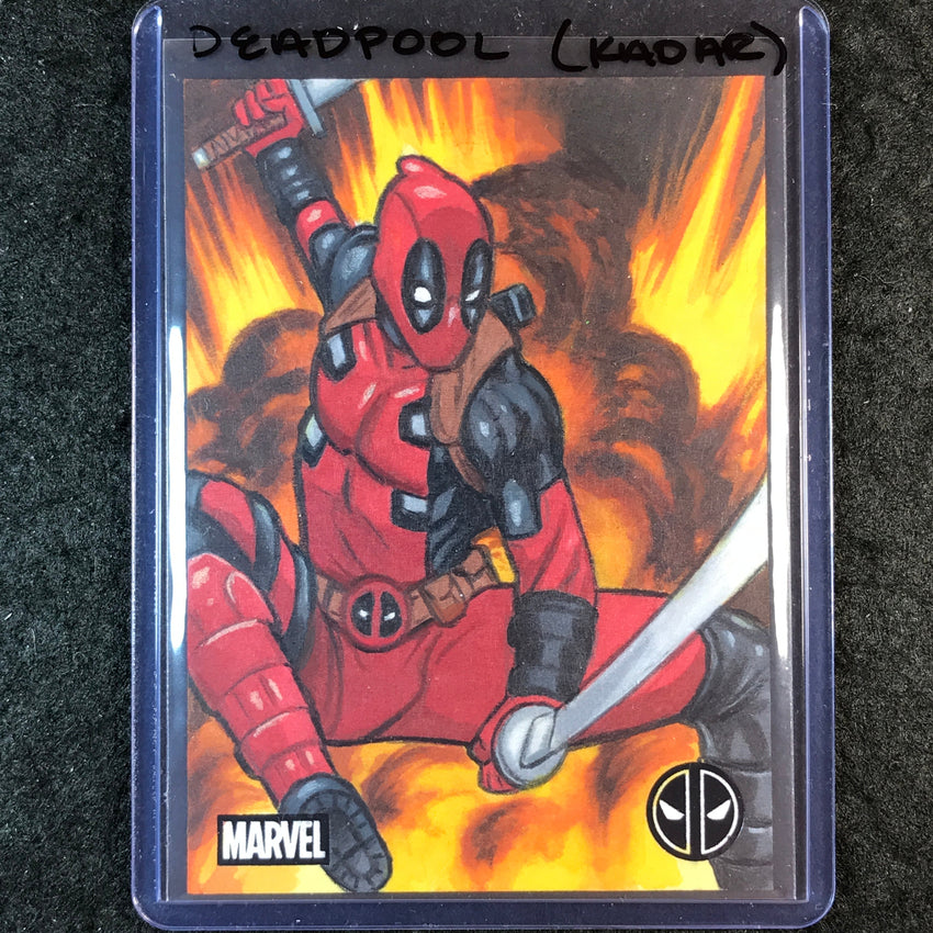 2025 Topps Chrome Deadpool DEADPOOL Artist Sketch 1/1 FRANK A. KADAR