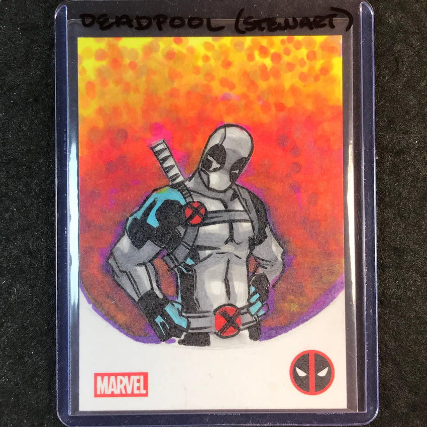 2025 Topps Chrome Deadpool X-FORCE DEADPOOL Artist Sketch 1/1 MATT STEWART