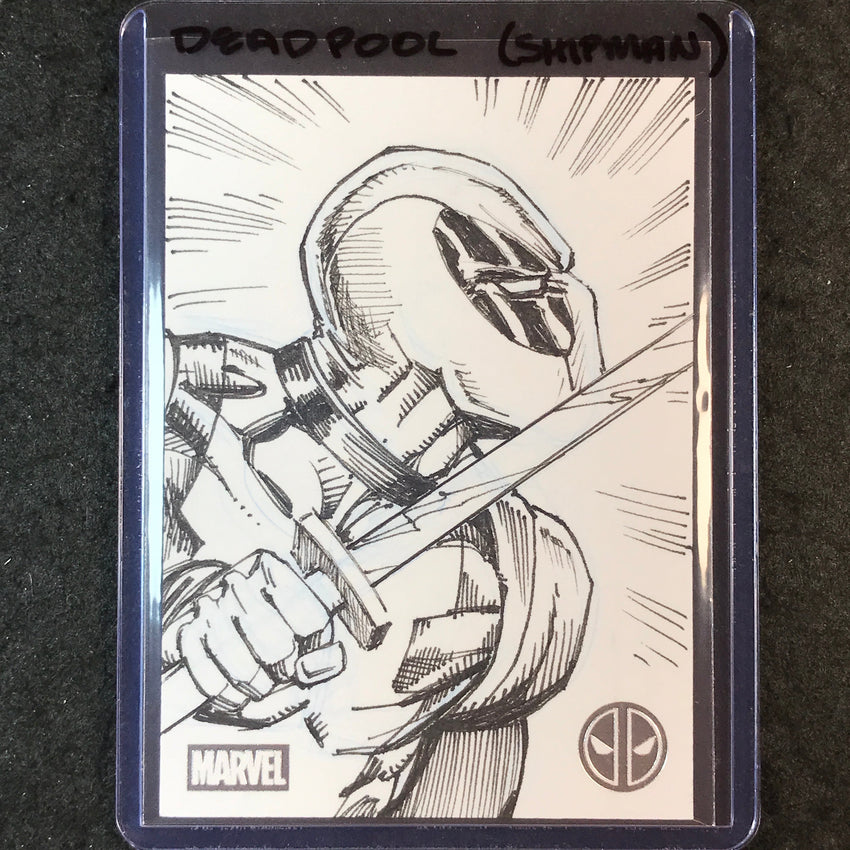 2025 Topps Chrome Deadpool DEADPOOL Artist Sketch 1/1 GARY SHIPMAN