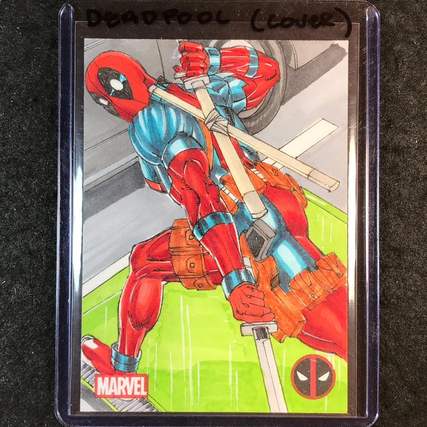 2025 Topps Chrome Deadpool DEADPOOL Artist Sketch 1/1 ROY COVER