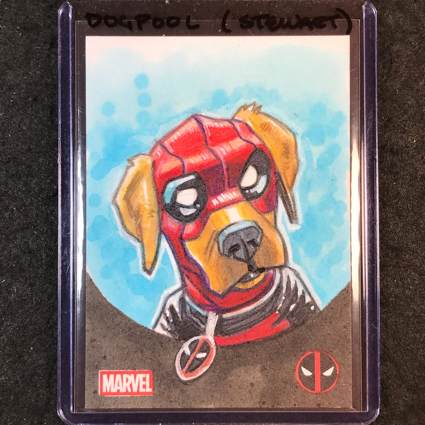 2025 Topps Chrome Deadpool DOGPOOL Artist Sketch 1/1 MATT STEWART