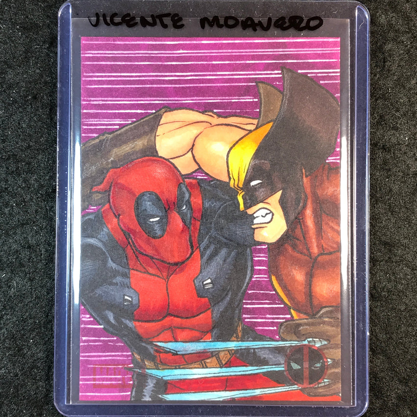 2025 Topps Chrome Deadpool DEADPOOL WOLVERINE Artist Sketch 1/1 VICENTE MOAVERO