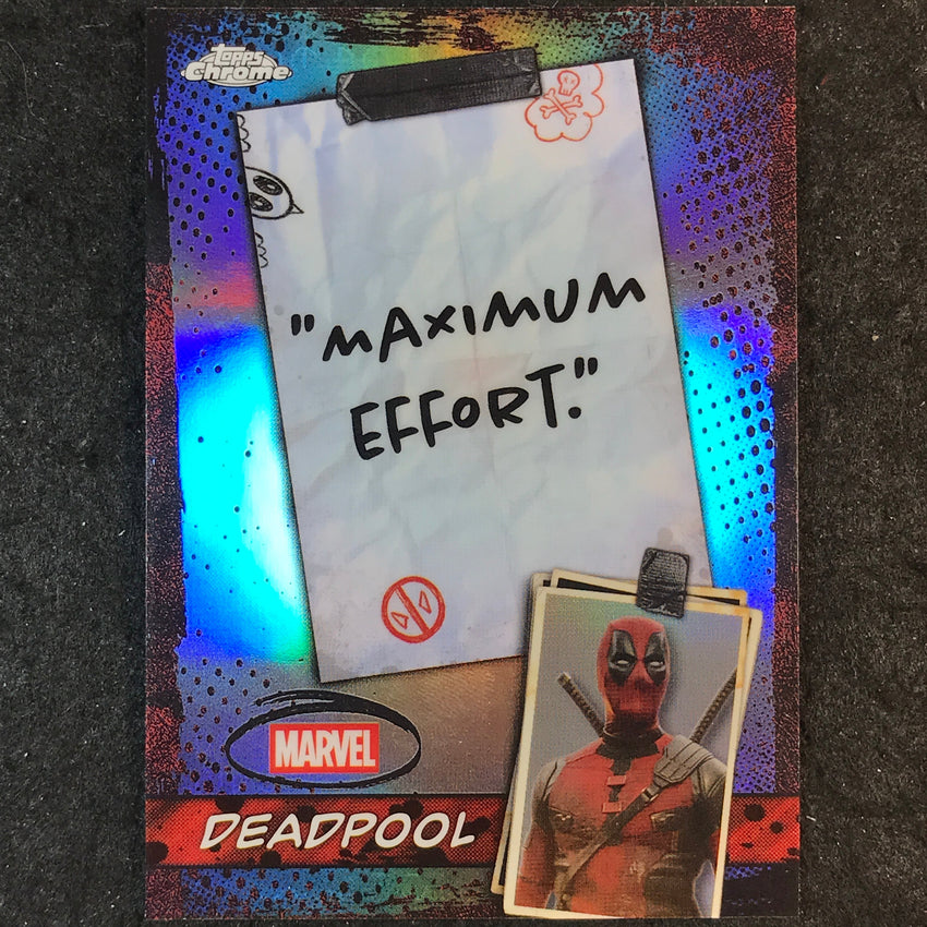 2025 Topps Chrome Deadpool DEADPOOL Well You Got Nothing to Say Mouth #WM-01