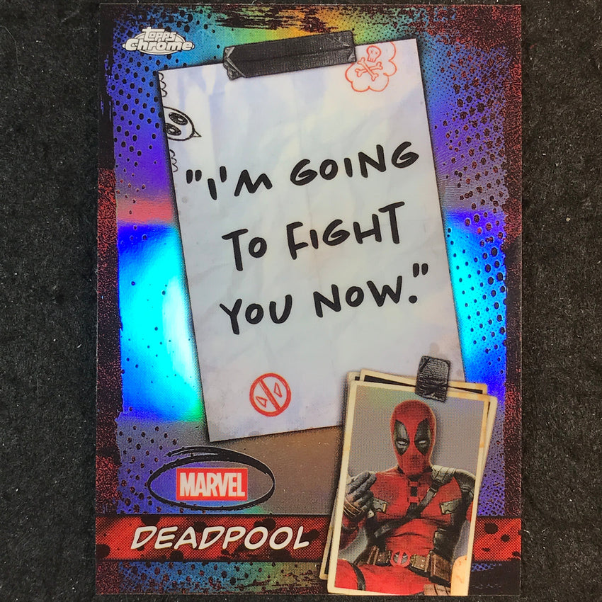 2025 Topps Chrome Deadpool DEADPOOL Well You Got Nothing to Say Mouth #WM-03