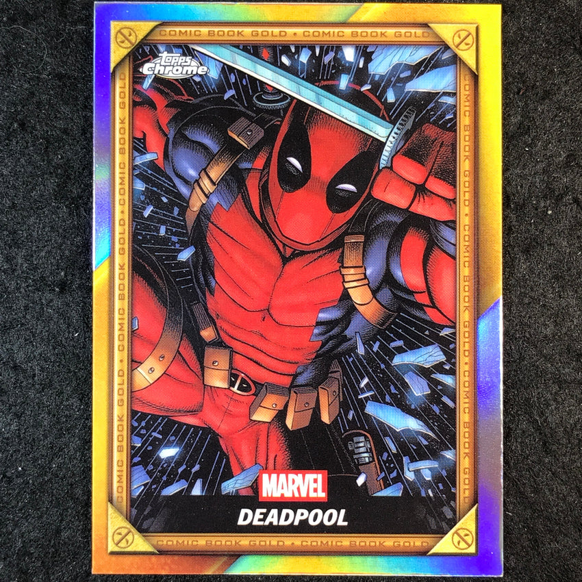 2025 Topps Chrome Deadpool DEADPOOL Comic Book Gold #CB-1