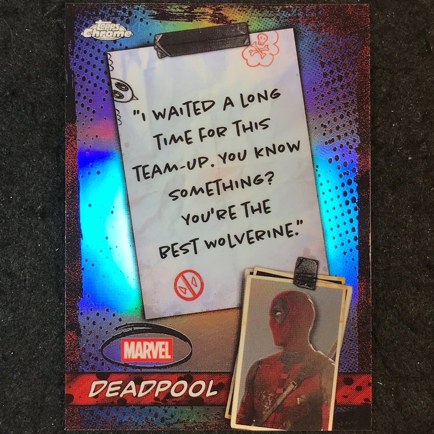 2025 Topps Chrome Deadpool DEADPOOL Well You Got Nothing to Say Mouth #WM-05