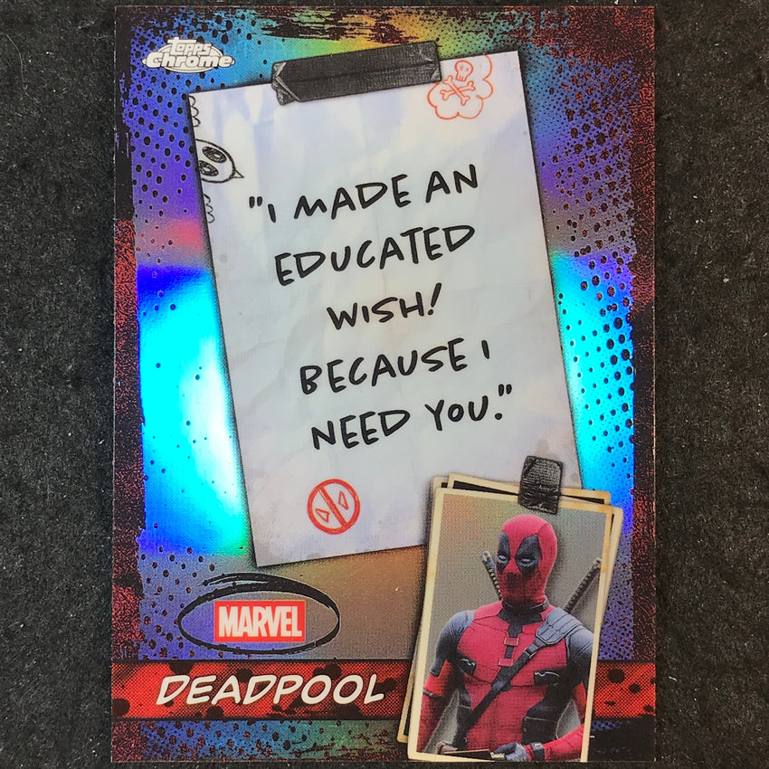 2025 Topps Chrome Deadpool DEADPOOL Well You Got Nothing to Say Mouth #WM-08