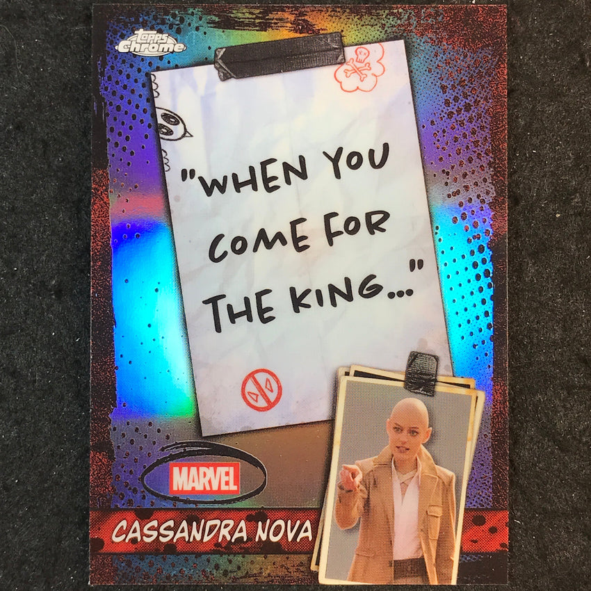 2025 Topps Chrome Deadpool CASSANDRA NOVA You Got Nothing to Say Mouth #WM-09