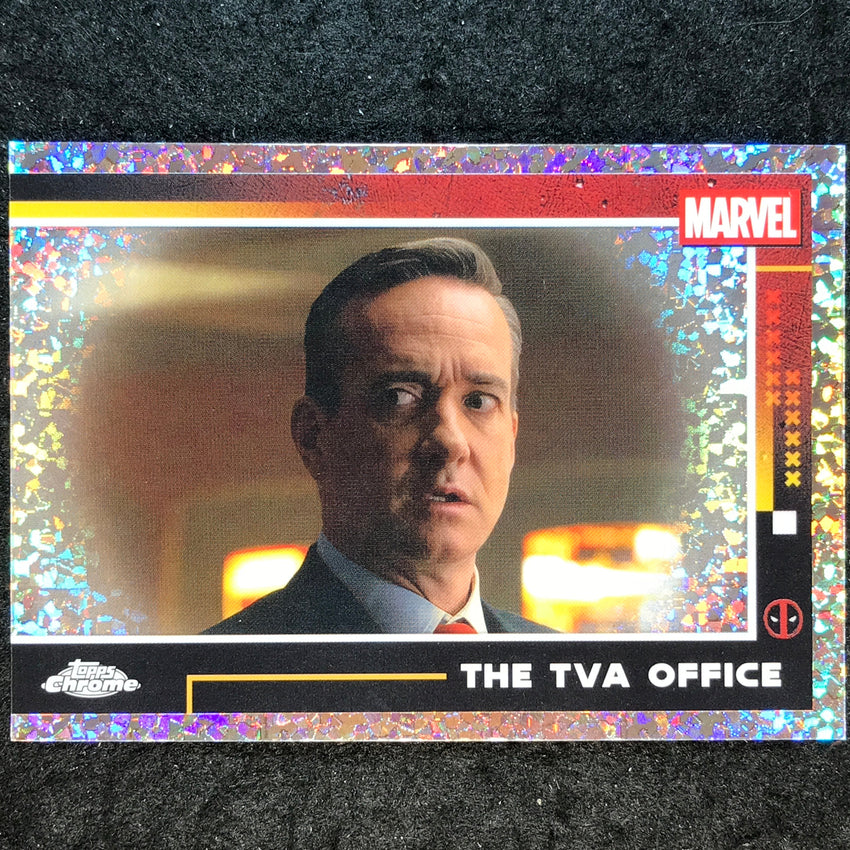2025 Topps Chrome Deadpool TVA OFFICE Base Multiverse and More Mini Diamond #57